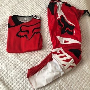 Men’s small red fox Moto gear 180 pants size 30